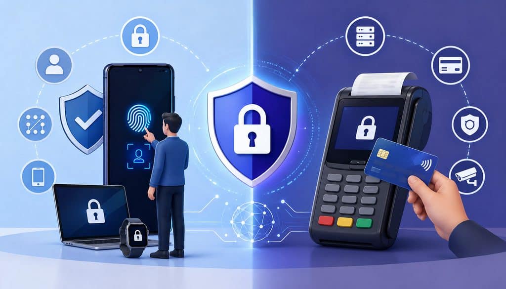 Secure authentication across mobile devices and POS payment systems